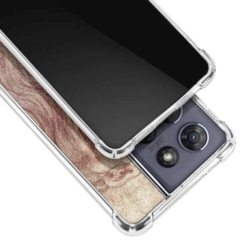 da Vinci - Sketch of a roaring lion by Da Vinci Moto G 5G (2025) Clear Case