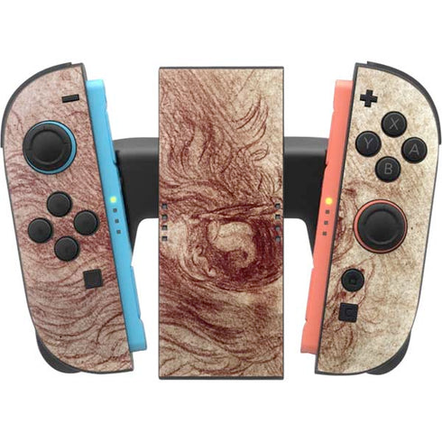 da Vinci - Sketch of a roaring lion by Da Vinci Nintendo Switch 2 (2025) Joy-Con Controller Skin