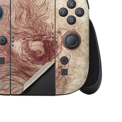 da Vinci - Sketch of a roaring lion by Da Vinci Nintendo Switch 2 (2025) Joy-Con Controller Skin