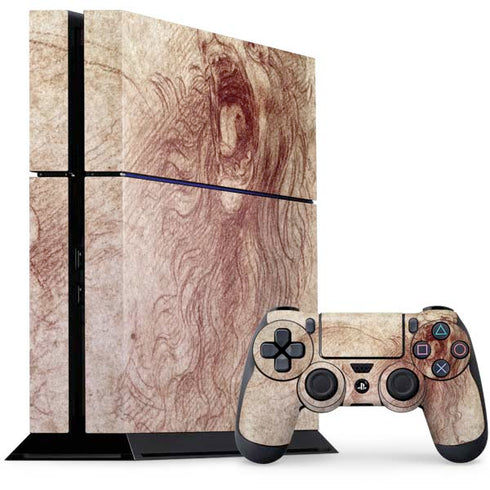 da Vinci - Sketch of a roaring lion by Da Vinci PlayStation PS4 Skins