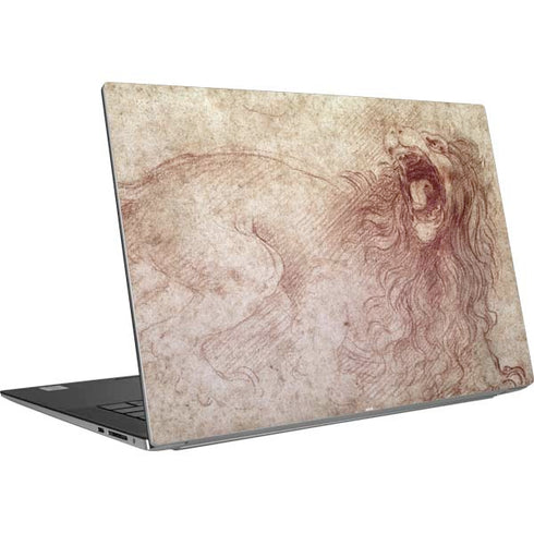 da Vinci - Sketch of a roaring lion by Da Vinci Dell XPS Skin