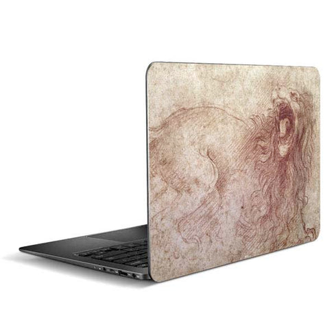da Vinci - Sketch of a roaring lion by Da Vinci Zenbook UX305FA 13.3in Skin