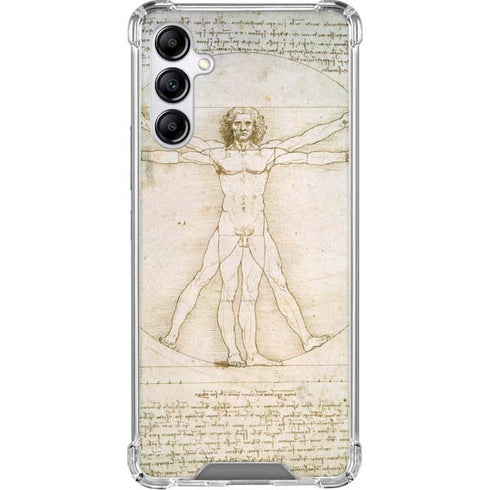 Da Vinci - The Proportions of Man by Da Vinci Gabb Phone 4 Clear Case