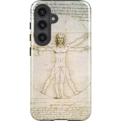 Da Vinci - The Proportions of Man by Da Vinci Galaxy S25 Impact Case