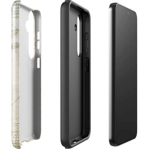 Da Vinci - The Proportions of Man by Da Vinci Galaxy S25 Impact Case