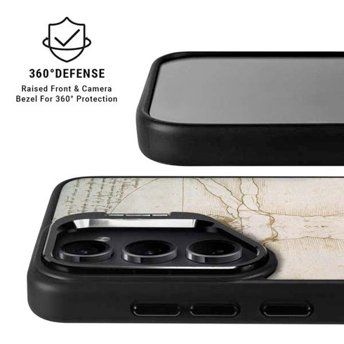 Da Vinci - The Proportions of Man by Da Vinci Galaxy S25 Kickstand Case