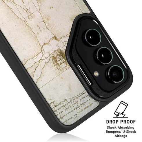 Da Vinci - The Proportions of Man by Da Vinci Galaxy S25 Ultra Kickstand Case