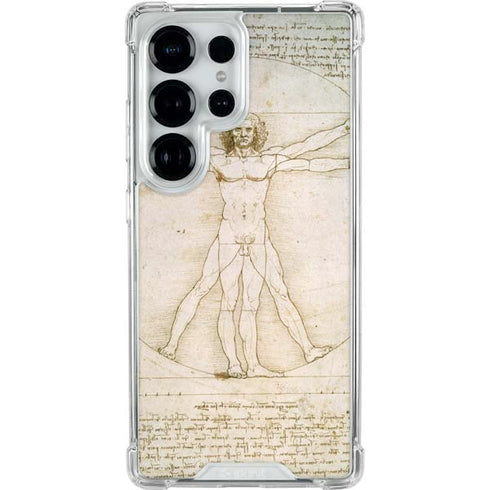 Da Vinci - The Proportions of Man by Da Vinci Galaxy S25 Ultra Clear Case