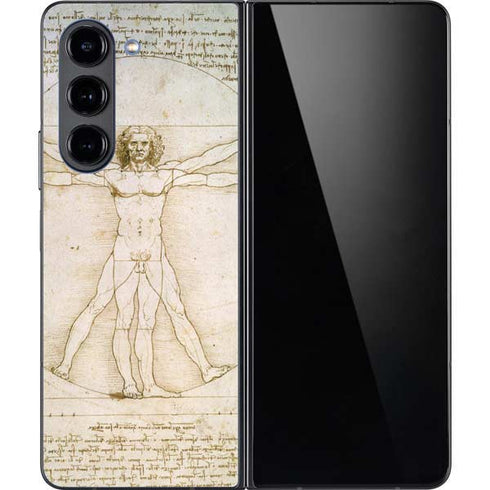 da Vinci - The Proportions of Man by Da Vinci Galaxy Z Fold5 5G Skin