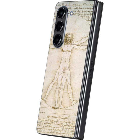 da Vinci - The Proportions of Man by Da Vinci Galaxy Z Fold5 5G Skin