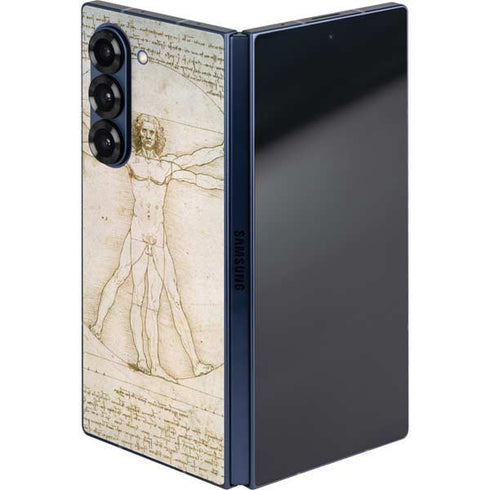 Da Vinci - The Proportions of Man by Da Vinci Galaxy Z Fold6 Skin