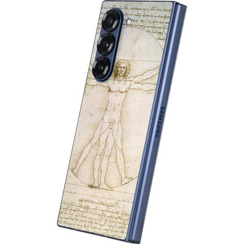 Da Vinci - The Proportions of Man by Da Vinci Galaxy Z Fold6 Skin
