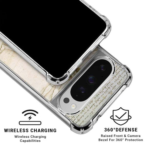 Da Vinci - The Proportions of Man by Da Vinci Google Pixel 10 Pro XL Clear Case