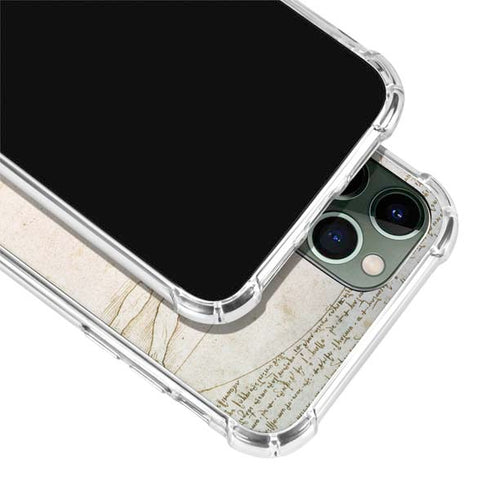 Leonardo da Vinci The Proportions of Man iPhone 12 Pro Clear Case