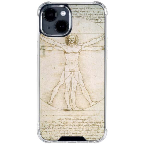 da Vinci - The Proportions of Man by Da Vinci iPhone 15 Clear Case