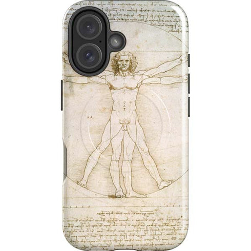 Da Vinci - The Proportions of Man by Da Vinci iPhone 16 Magsafe Impact Case