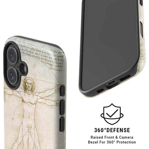 Da Vinci - The Proportions of Man by Da Vinci iPhone 16 Magsafe Impact Case