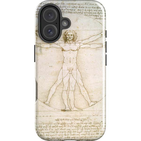 Da Vinci - The Proportions of Man by Da Vinci iPhone 16 Plus Impact Case