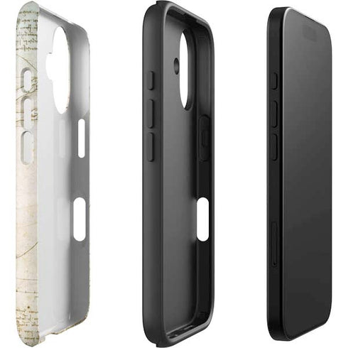 Da Vinci - The Proportions of Man by Da Vinci iPhone 16 Plus Impact Case