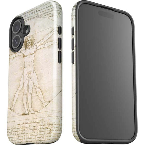 Da Vinci - The Proportions of Man by Da Vinci iPhone 16 Plus Impact Case