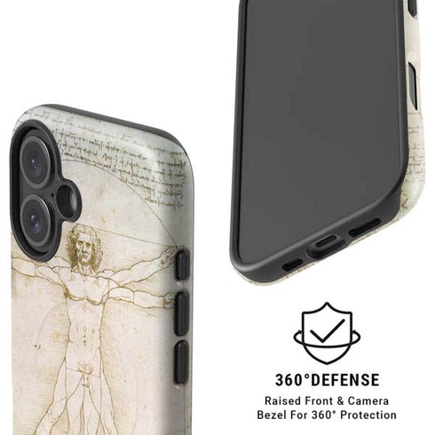 Da Vinci - The Proportions of Man by Da Vinci iPhone 16 Plus Magsafe Impact Case