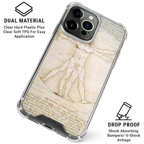 Da Vinci - The Proportions of Man by Da Vinci iPhone 16 Pro Max Clear Case