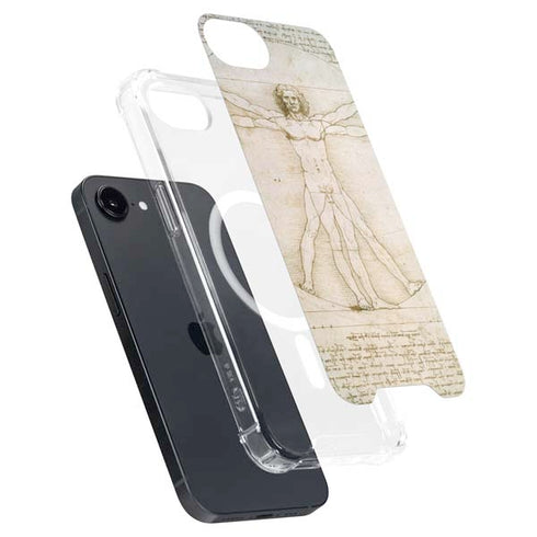 Da Vinci - The Proportions of Man by Da Vinci iPhone 16e MagSafe Case