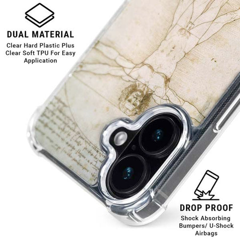 Da Vinci - The Proportions of Man by Da Vinci iPhone 17 Clear Case