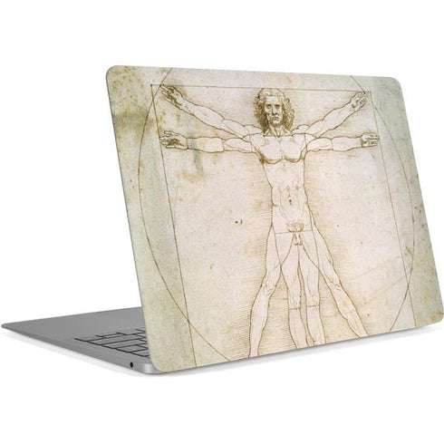 Da Vinci - The Proportions of Man by Da Vinci Apple MacBook Air Skin