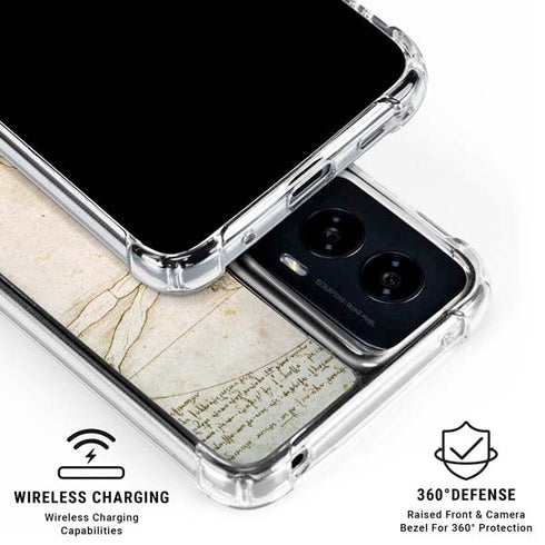 Da Vinci - The Proportions of Man by Da Vinci Moto G Power 5G (2024) Clear Case