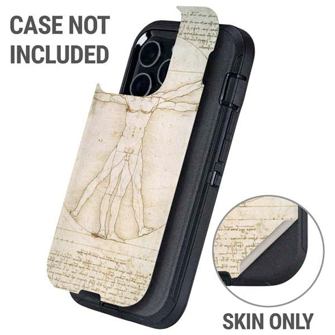 da Vinci - The Proportions of Man by Da Vinci Otterbox Defender iPhone Skin