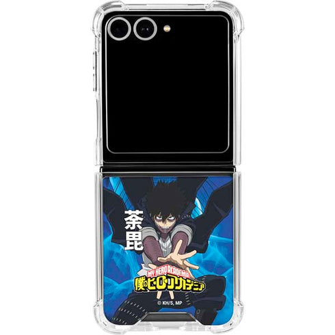 My Hero Academia Dabi Season 6 Galaxy Z Flip7 Clear Case