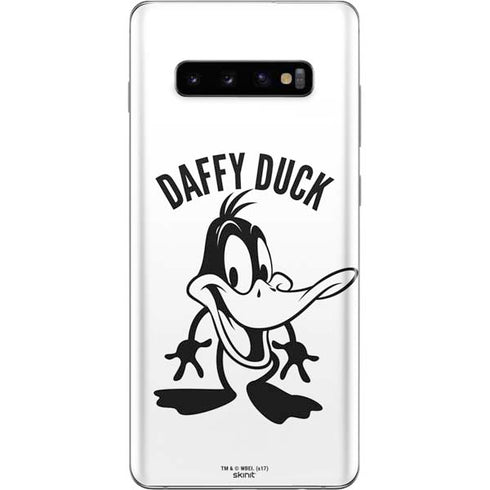 Looney Tunes Daffy Duck Big Head Galaxy S10 Plus Skin