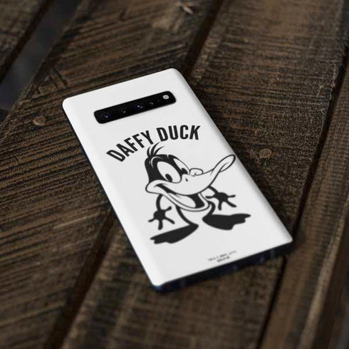 Looney Tunes Daffy Duck Big Head Galaxy S10 Plus Skin