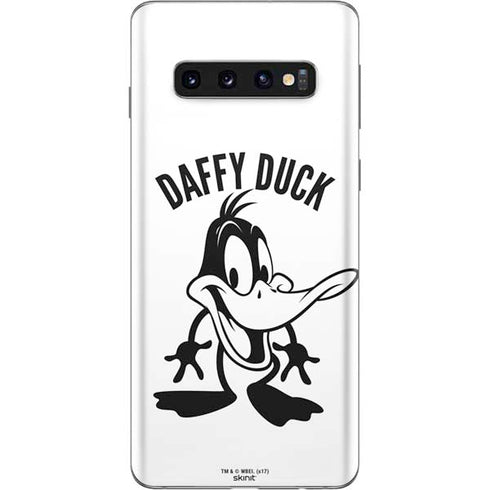 Looney Tunes Daffy Duck Big Head Galaxy S10 Skin