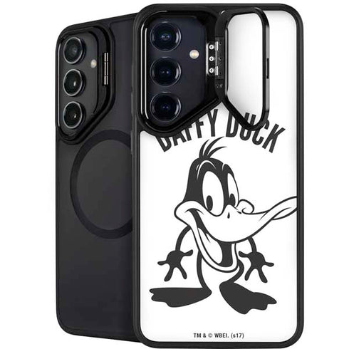 Looney Tunes Daffy Duck Big Head Galaxy S25 Plus Kickstand Case