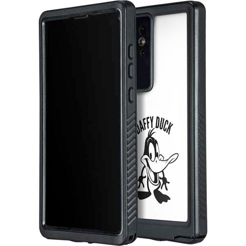 Looney Tunes Daffy Duck Big Head Galaxy S24 Ultra Waterproof Case
