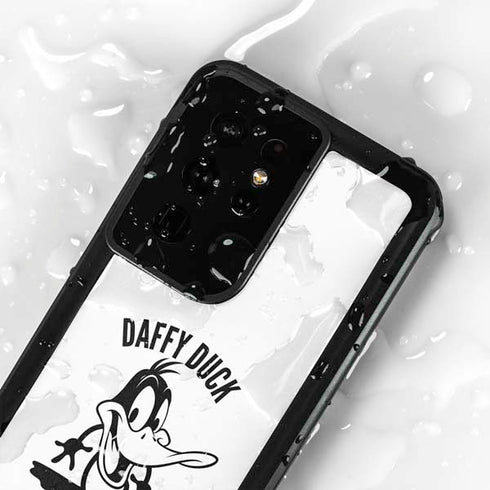 Looney Tunes Daffy Duck Big Head Galaxy S24 Ultra Waterproof Case