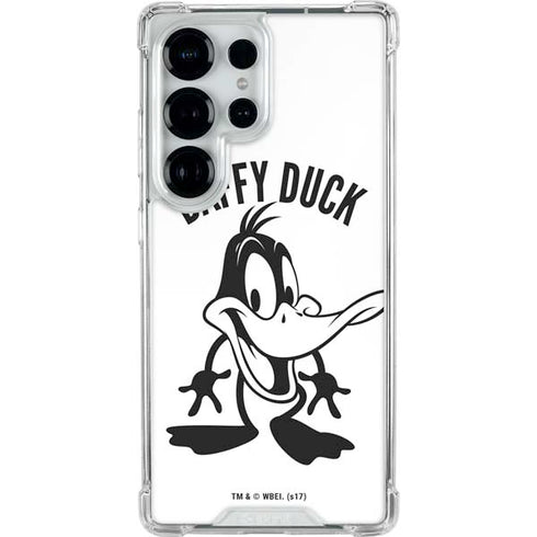 Looney Tunes Daffy Duck Big Head Galaxy S25 Ultra Clear Case