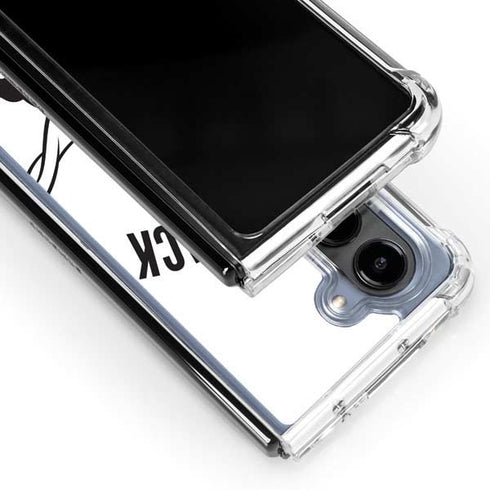 Looney Tunes Daffy Duck Big Head Galaxy Z Fold5 5G Clear Case