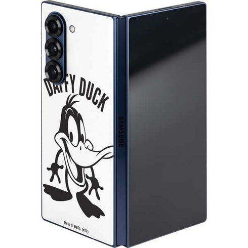 Looney Tunes Daffy Duck Big Head Galaxy Z Fold6 Skin