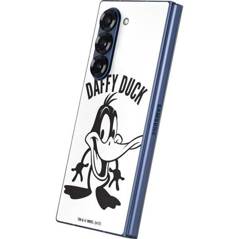 Looney Tunes Daffy Duck Big Head Galaxy Z Fold6 Skin