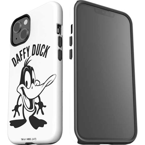 Looney Tunes Daffy Duck Big Head iPhone 15 Impact Case