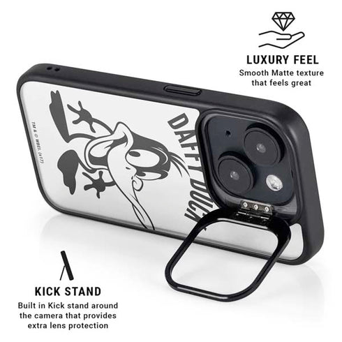 Looney Tunes Daffy Duck Big Head iPhone 15 Kickstand Case
