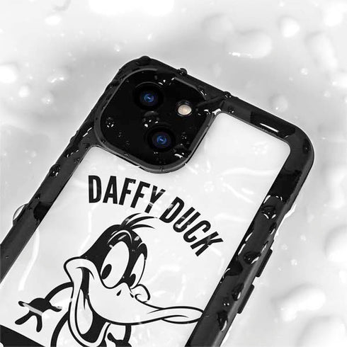 Looney Tunes Daffy Duck Big Head iPhone 15 Plus Waterproof Case