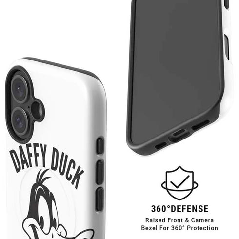Looney Tunes Daffy Duck Big Head iPhone 16 Magsafe Impact Case
