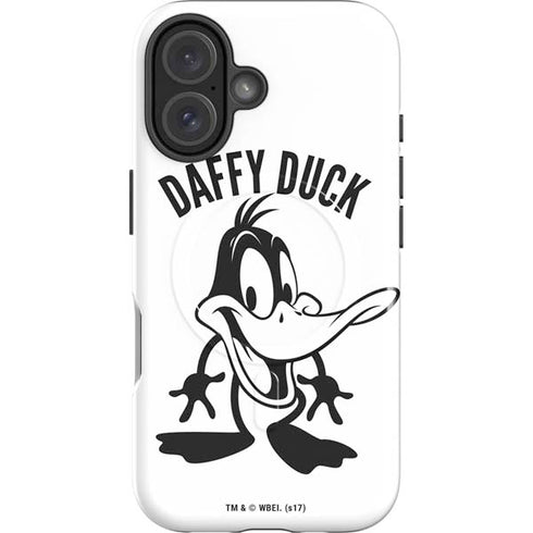 Looney Tunes Daffy Duck Big Head iPhone 16 Plus Magsafe Impact Case