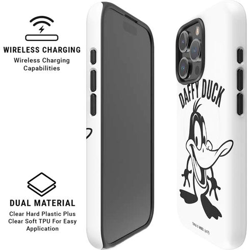 Looney Tunes Daffy Duck Big Head iPhone 16 Pro Magsafe Impact Case