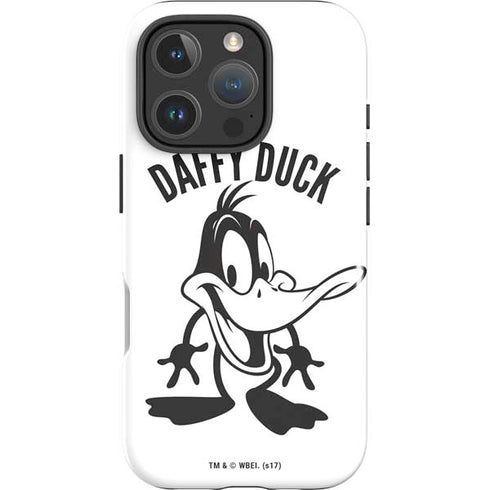 Looney Tunes Daffy Duck Big Head iPhone 16 Pro Max Impact Case