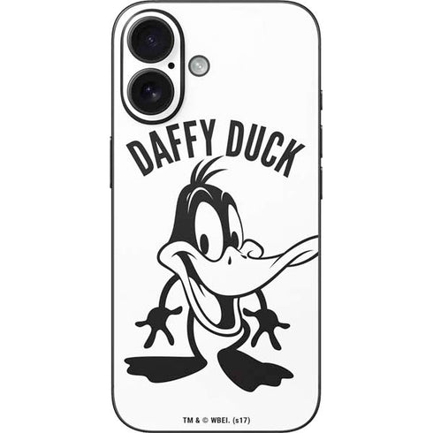 Looney Tunes Daffy Duck Big Head iPhone 16 Skin